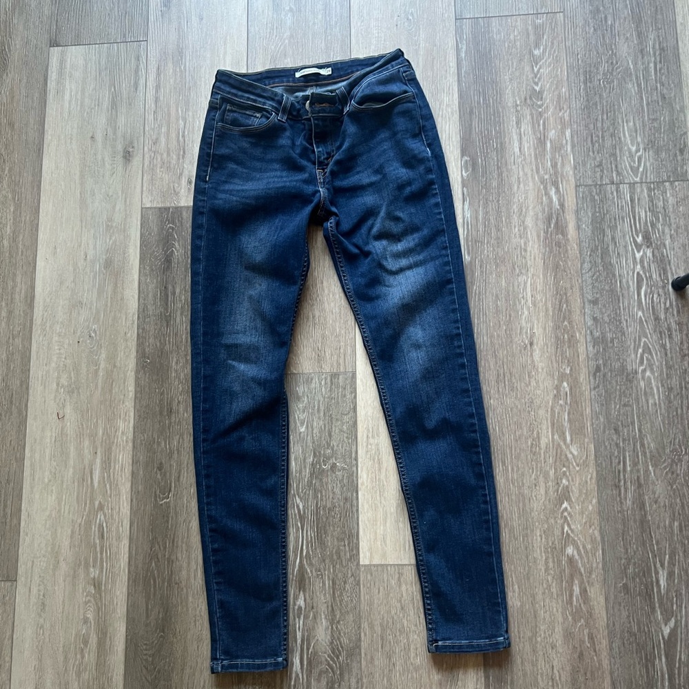 Signature by Levi Strauss Dark Blue Women's Skinny Jeans 535 super skinny
